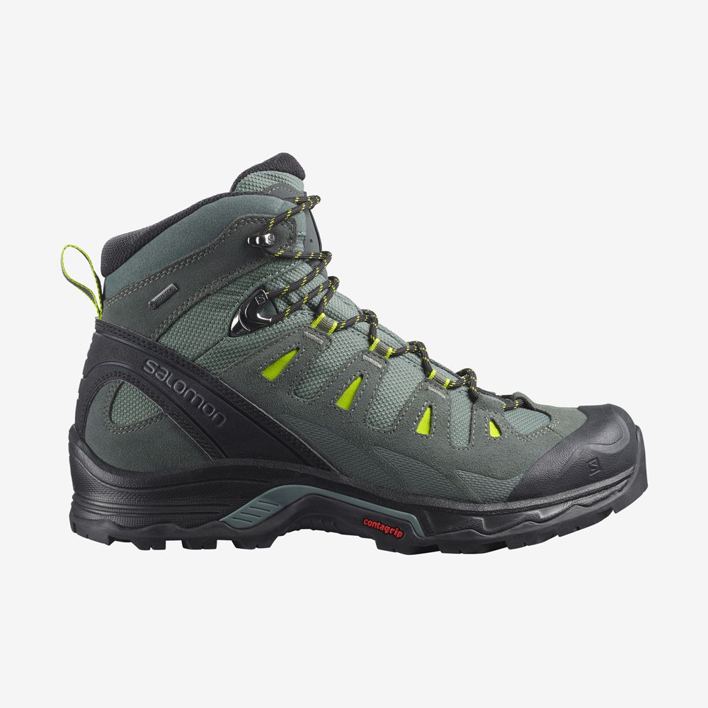 Botas De Montaña Salomon Hombre Verde - Salomon Argentina QUEST PRIME GTX,841502-BCL